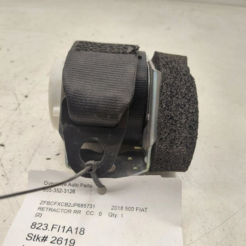 2018 Fiat 500 X Model Seat Belt Strap Retractor Right Passenger Rear B