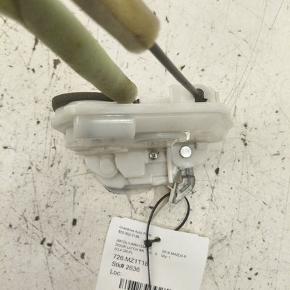 Mazda 6 Door Latch Lock Right Passenger Rear  2018 2019 2020 2021