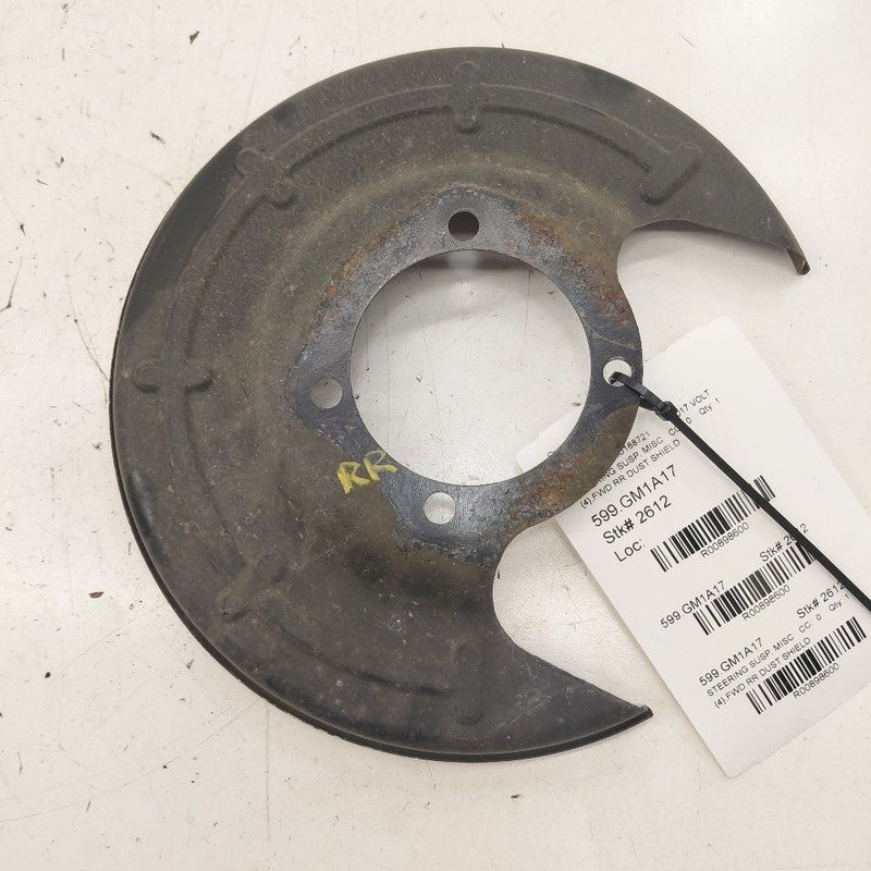 Chevy Volt Passenger Right Rear Dust Shield 2016 2017 2018 2019