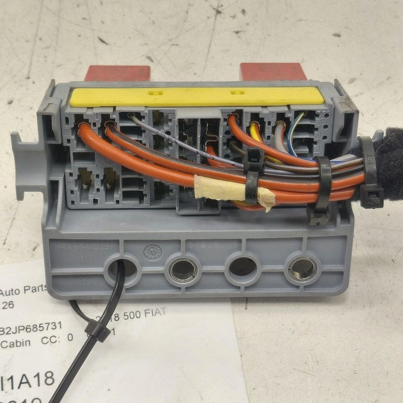 2018 Fiat 500 X Model Rear Cabin Fuse Box Interior Inner Under Dash