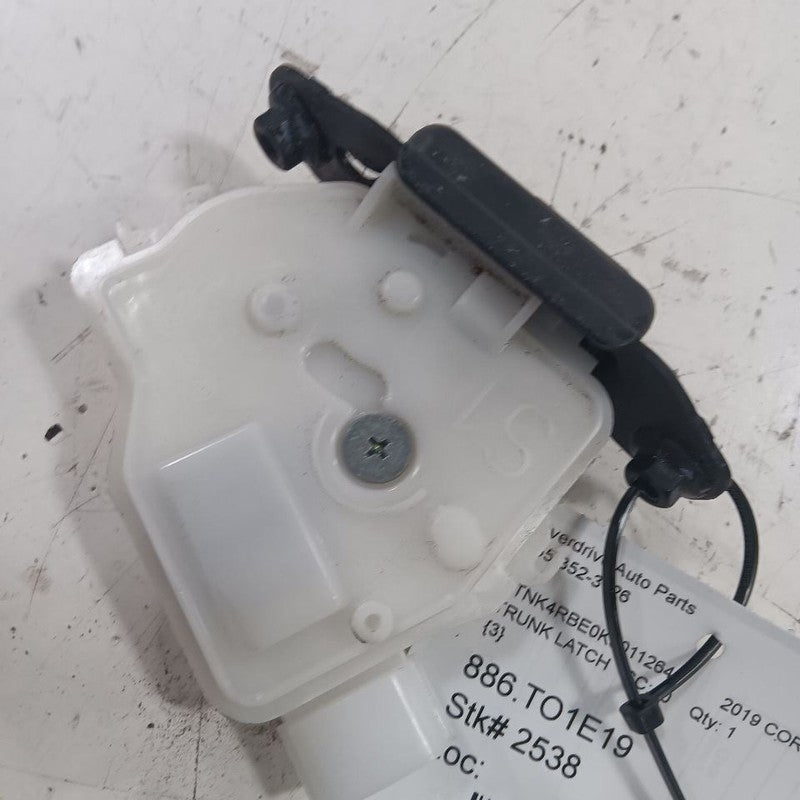 Toyota Corolla Trunk Latch  2019 2020 2021