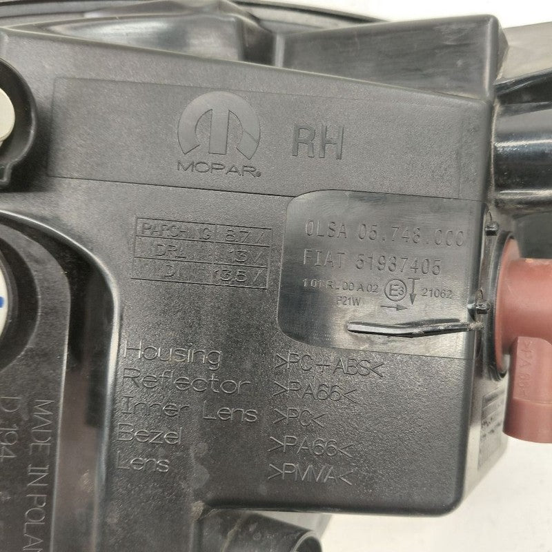 Passenger Right Park Turn Light Lamp Fits 16-17 FIAT 500