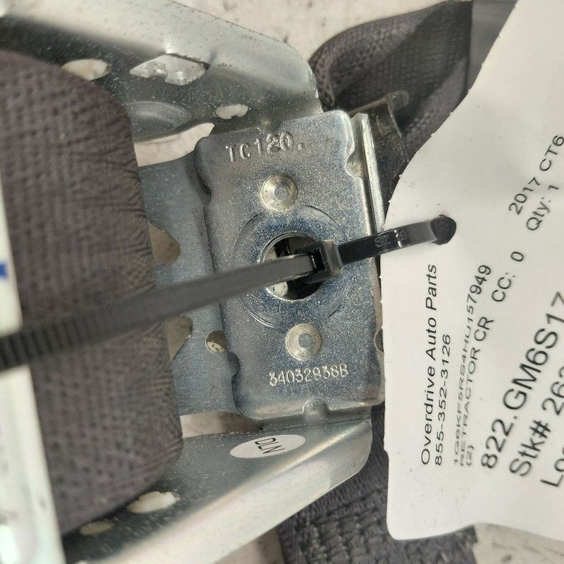 Cadillac CT6 Seat Belt Strap Retractor Center Middle Rear Back  2018 2