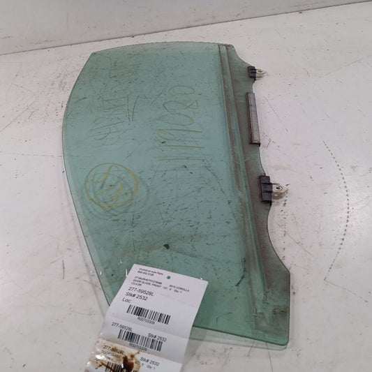 Driver Left Front Door Window Glass Sedan Fits 14-19 Toyota Corolla