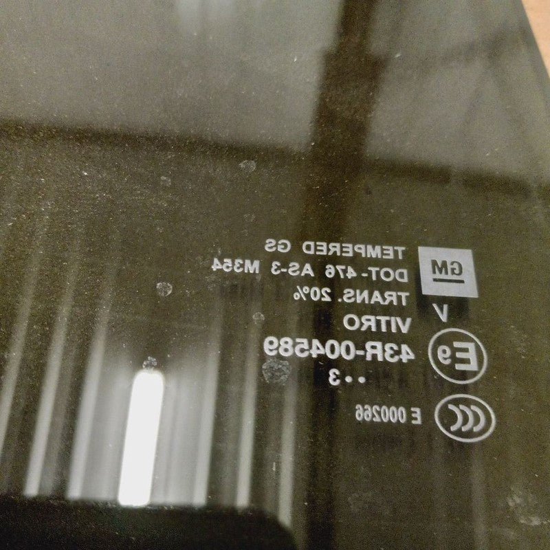 Left Rear Door Glass Window With Privacy Tint Opt Ako Fits 18-24 Chevy