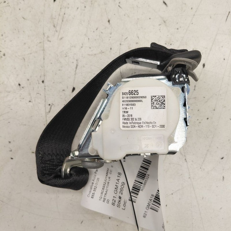 Chevy Volt Seat Belt Strap Retractor Left Driver Rear Back  2019 2018 