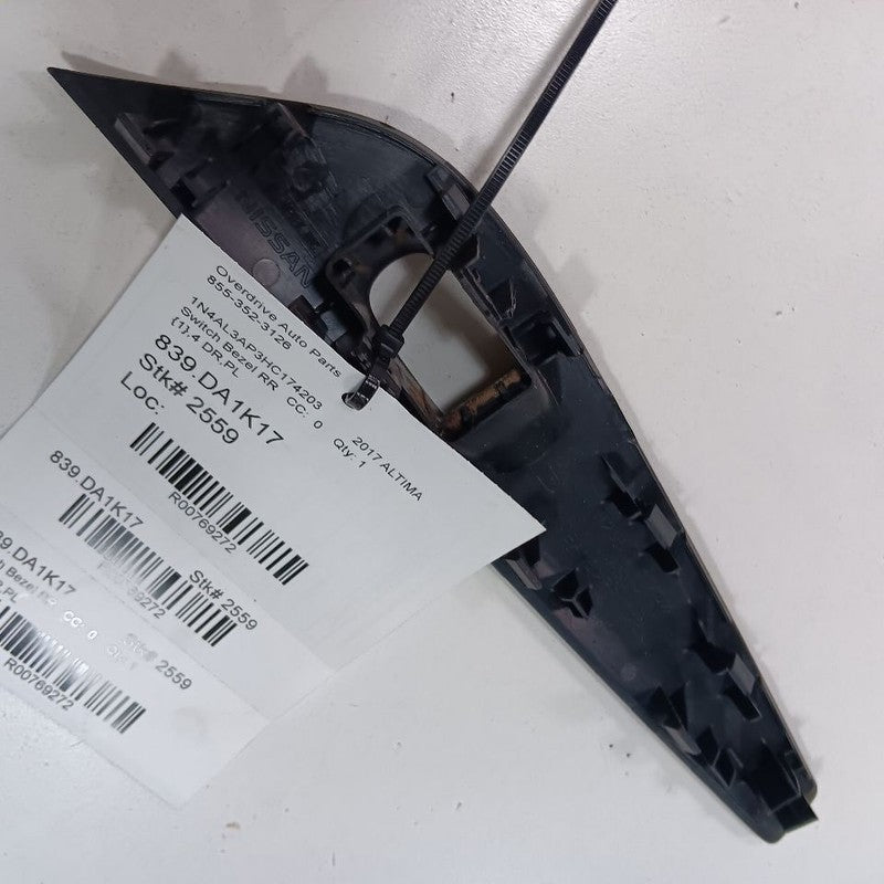 Nissan Altima Window Switch Bezel Trim Right Rear  2017 2016 OEM