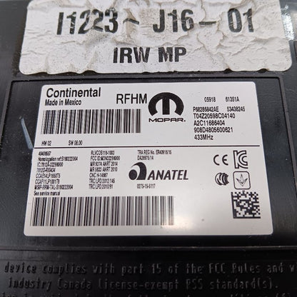 Theft-locking ID 68286842 Computer Control Module 17-18 Jeep Compass O