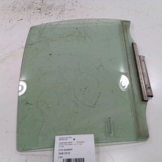 Passenger Right Rear Door Window Glass Prius C VIN B3 Fits 12-19 Prius