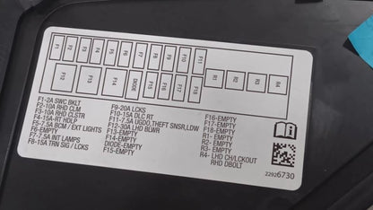 Chevy Volt Dash Side Cover Right Passenger Trim Panel  2011 2012 2013 