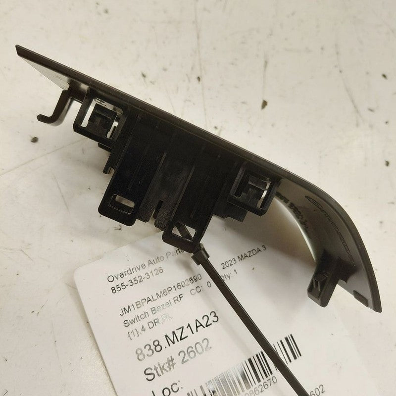 Mazda 3 Window Switch Bezel Trim Right Front 2023 2022 2021