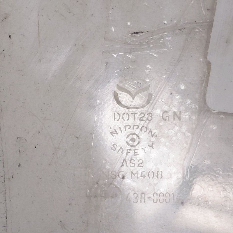 Passenger Right Rear Door Glass Window Hatchback Fits 19-23 Mazda 3