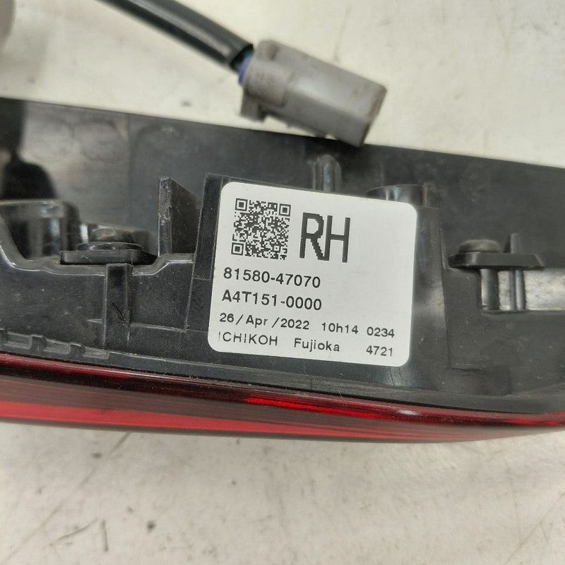 Passenger Right Tail Light Brake Lamp VIN Fu 7th And 8th Dgit 19-22 To