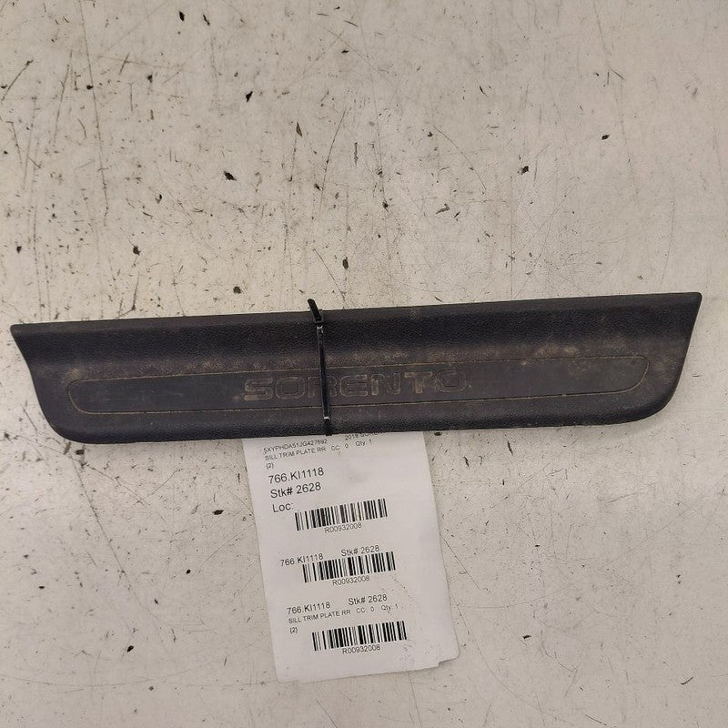 Kia Sorento Sill Trim Plate Door Jam Threshold Right Passenger Rear  2