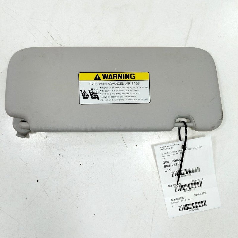 Driver Left Sun Visor Shade US Market Without Illumination 21-24 Hyund