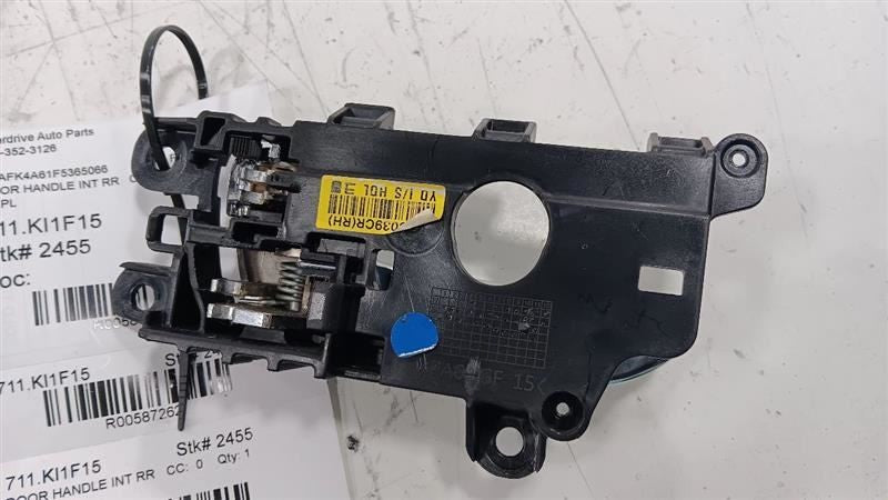 Kia Forte Door Handle Right Passenger Rear Interior Inside  2014 2015 