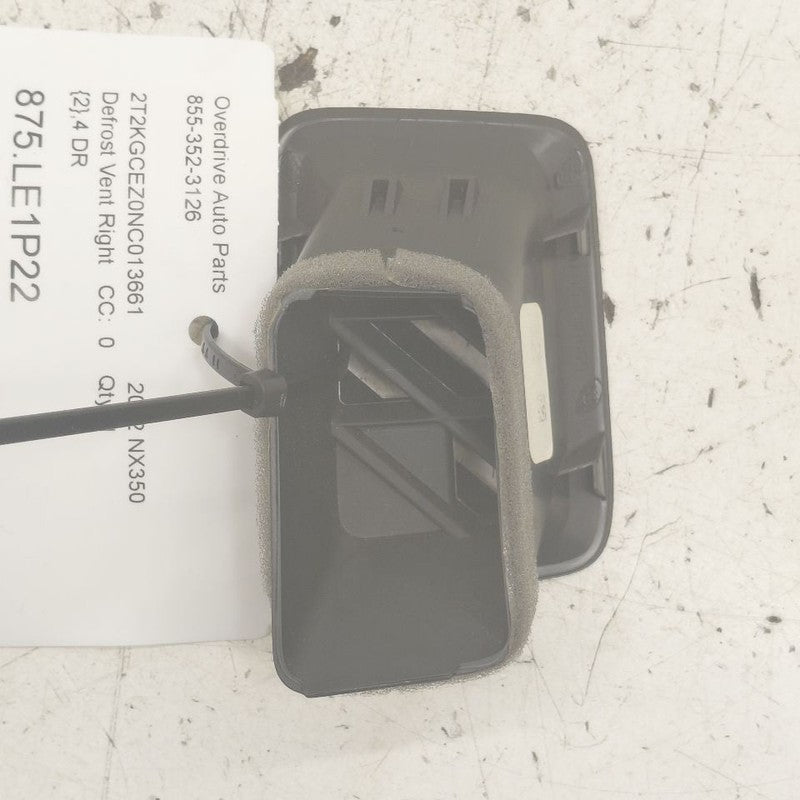 Lexus NX350 Defrost Vent Right Passenger Side  2022 2023 2024 2025