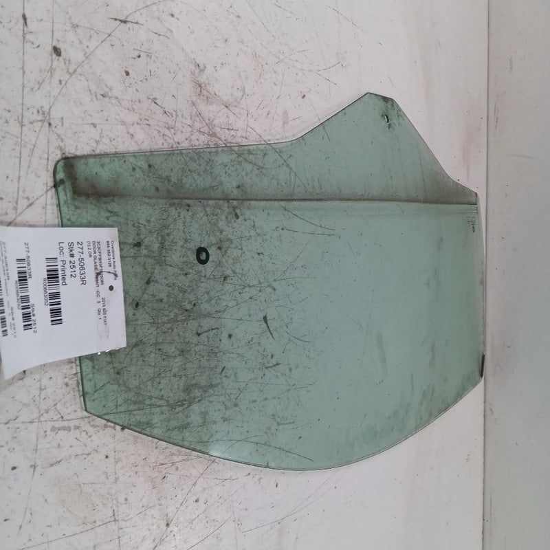 Passenger Right Front Door Glass Window 2 Door Fits 12-17 FIAT 500