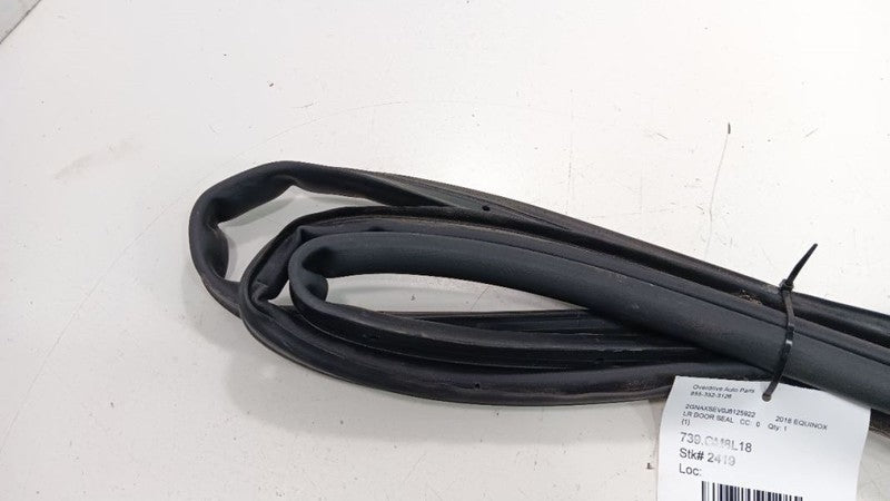 Chevrolet Equinox On Door Seal Rubber Left Rear Back 2018 2019 OEM