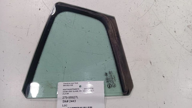 83417A7020 Left Rear Door Vent Window Glass Sedan Fits 14-18 FORTE