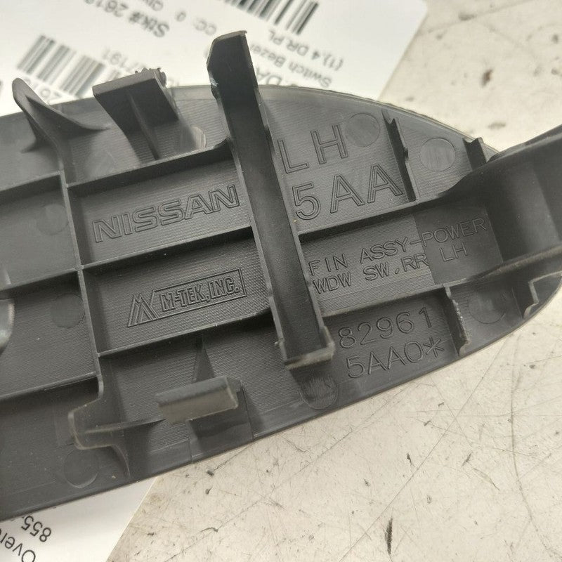 Nissan Murano Window Switch Bezel Left Rear 2020 2021 2022 2023