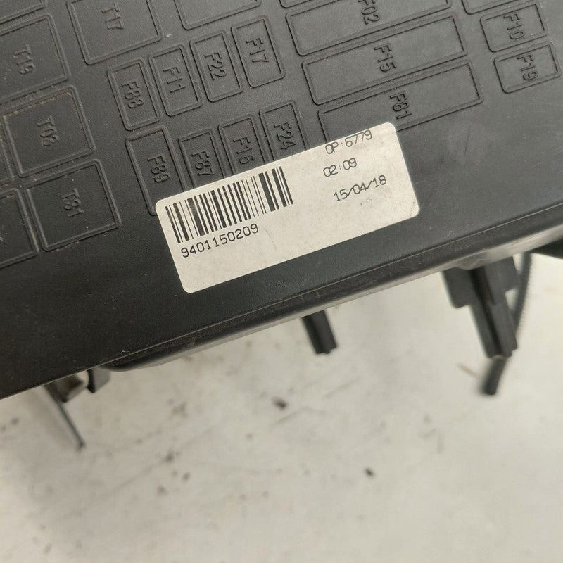 2018 Fiat 500 X Model Fuse Box Engine