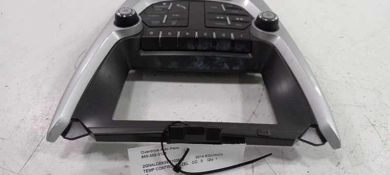 Chevy Equinox Temp Temperature Control Bezel Surround Dash Trim 2015 2