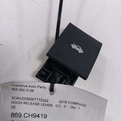 Jeep Compass Hood Latch Release Handle Lever Switch  2018 2019 2020 20
