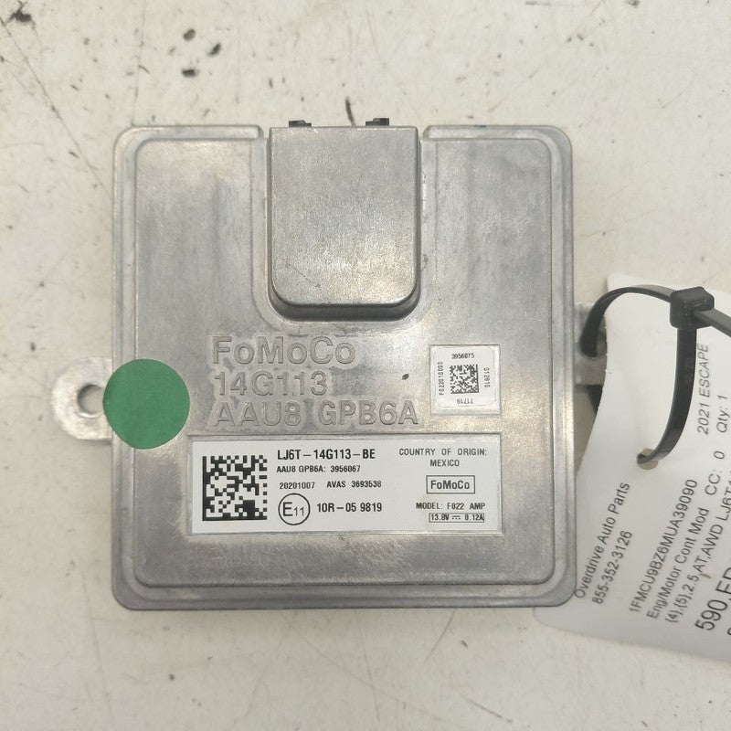 Ford Escape Engine Control Module ECM {LJ6T14G113BE} 2020 2021 2022
