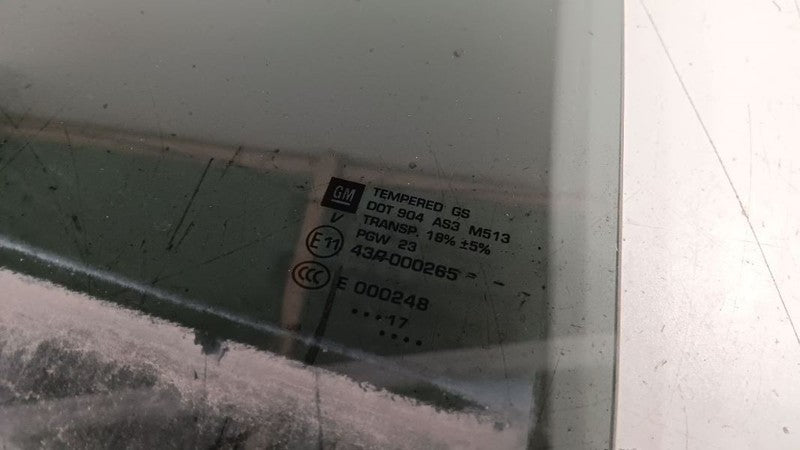 Right Passenger Rear Door Glass Window Privacy Tint Opt Ako Fits 18-19