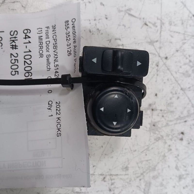 Driver's Front Door Mirror Switch 18-23 Nissan Kicks