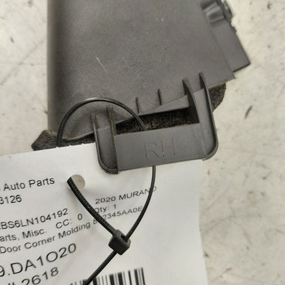 Nissan Murano Passenger Right Rear Door Corner Molding {822345AA0E} 20