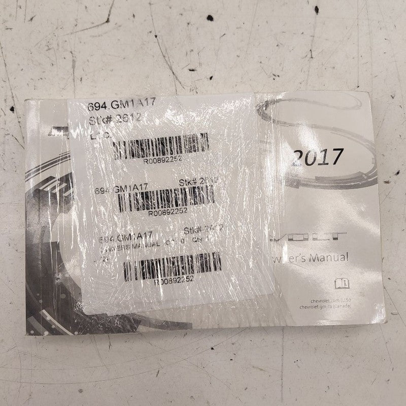 2017 Chevy Volt Owners Manual