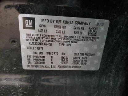 Buick Encore On Door Seal Rubber Left Driver Front  2018 2019 2020