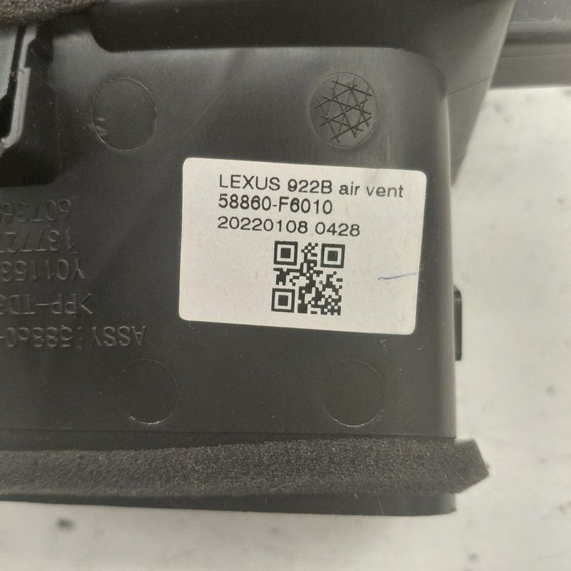 Lexus NX350 Heat Heater AC Air Vent Rear Back  2022 2023 2024 2025