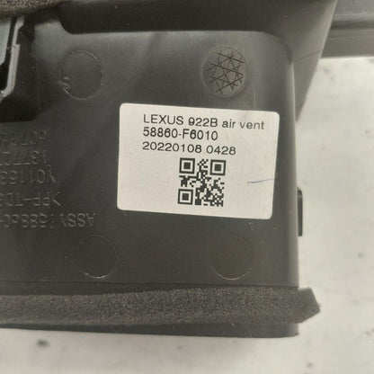 Lexus NX350 Heat Heater AC Air Vent Rear Back  2022 2023 2024 2025