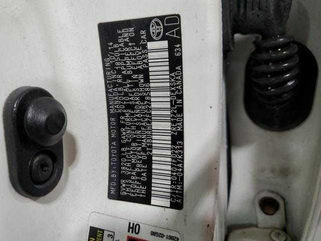 Toyota Corolla Defrost Vent Right Passenger Side  2016 2015 2014