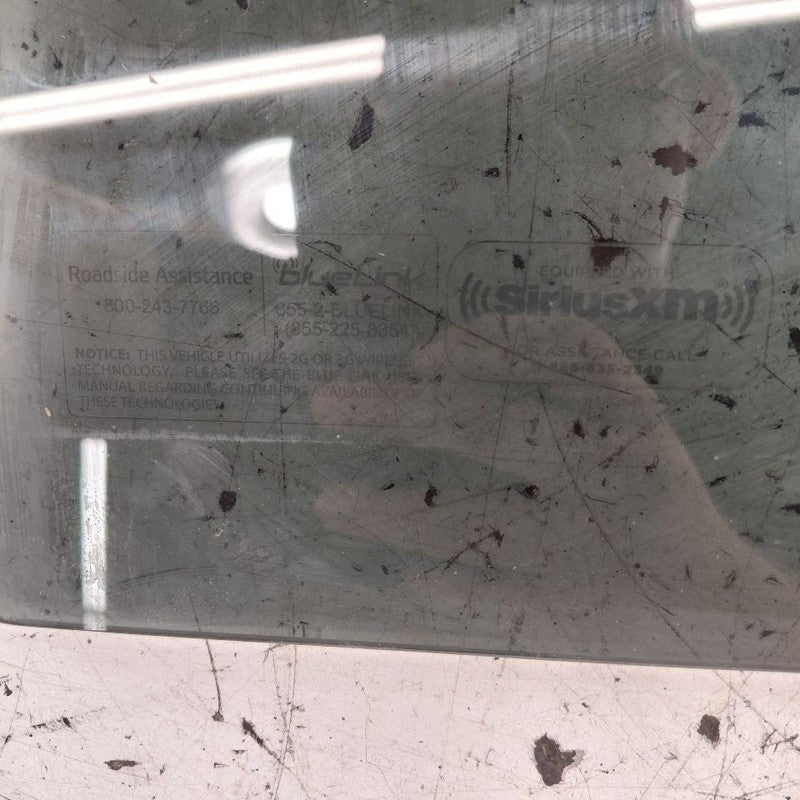 Left Rear Door Glass Window US Built Fits 19-23 Hyundai Santa Fe