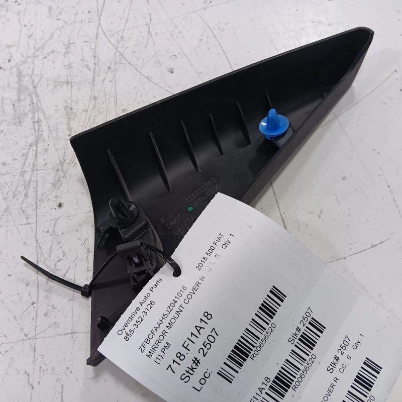Fiat 500 Mirror Mount Cover Door Trim Right Passenger 2018 OEM