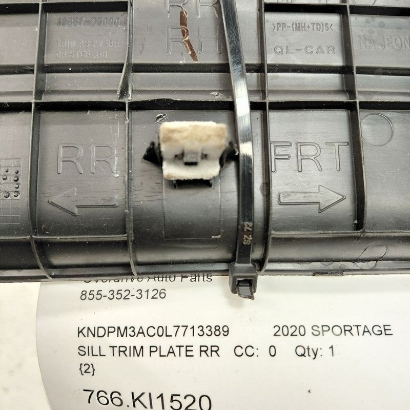 Kia Sportage Sill Trim Plate Door Jam Threshold Right Passenger Rear  