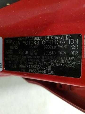 Kia Forte Door Handle Left Rear Interior Inside 2016 2015 2014 OEM
