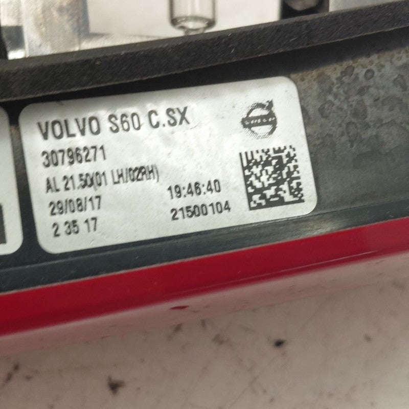 Driver Left Tail Light Brake Lamp Lid Mounted Fits 14-18 Volvo S60
