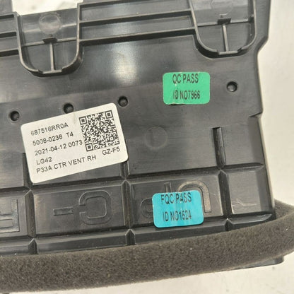 Nissan Rogue Dash Air Vent Center Middle  2021 2022 2023