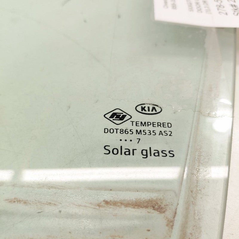 Left Rear Door Glass Window US Built VIN 5 1st Digit Fits 16-20 Kia Op