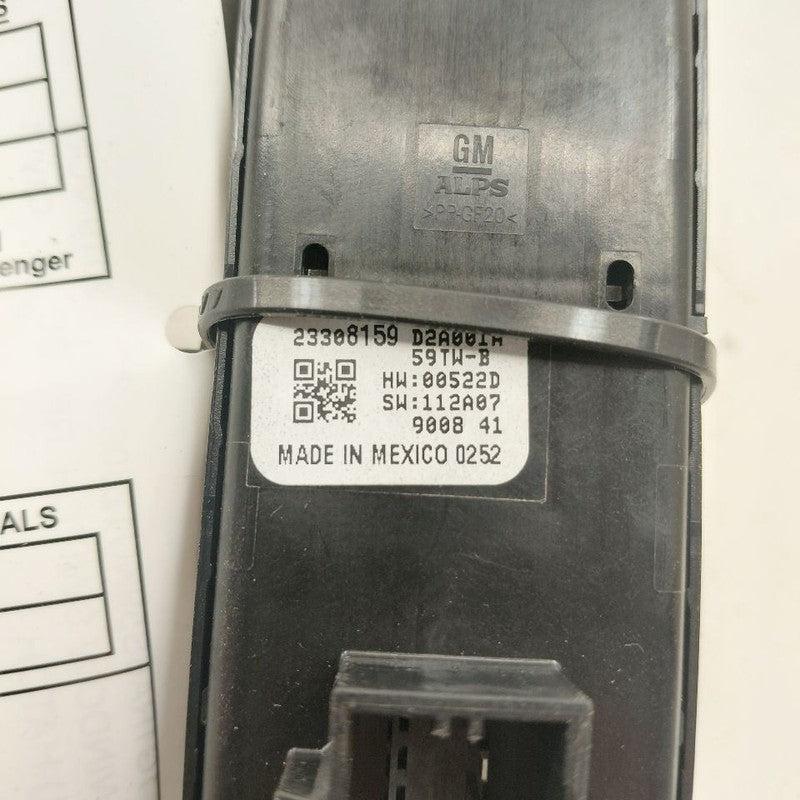 Chevy Volt Power Window Switch Right Passenger Front  2019 2018 2017 2