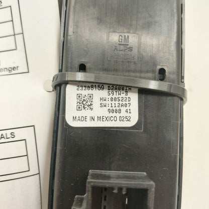 Chevy Volt Power Window Switch Right Passenger Front  2019 2018 2017 2