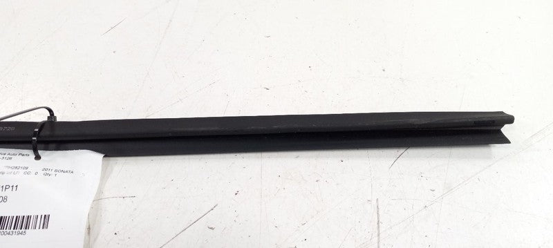 Hyundai Sonata Left Rear Interior Window Weather Strip 2011 2012 2013 
