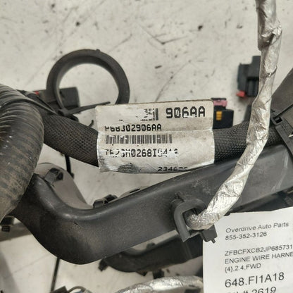 2018 Fiat 500 X Model Engine Wire Wiring Harness