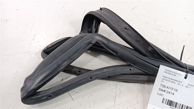 Kia Forte On Door Seal Rubber Left Rear Back 2016 2015 2014 OEM