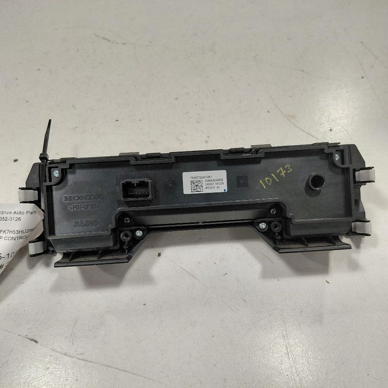 Temperature Control With AC Europe Built Hatchback Fits 17-18 CIVIC